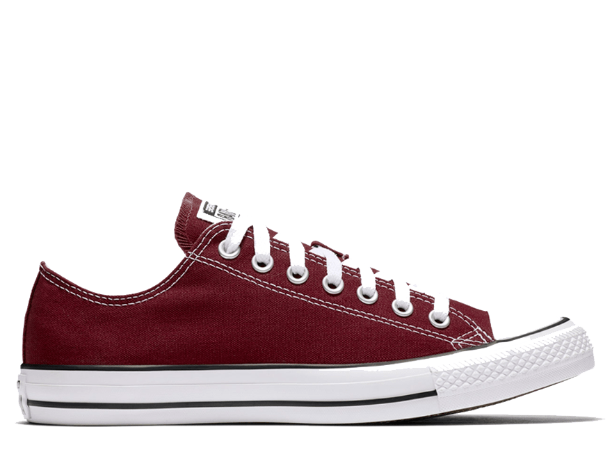 Жіночі кеди Converse All Star Bordeaux Low оригінал бордові низькі текстиль