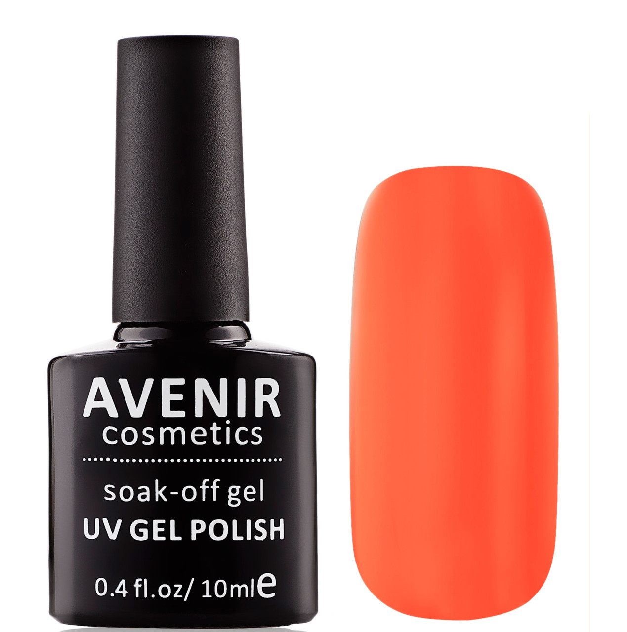 Гель-лак AVENIR Cosmetics №55 Оранжево-червоний електрик