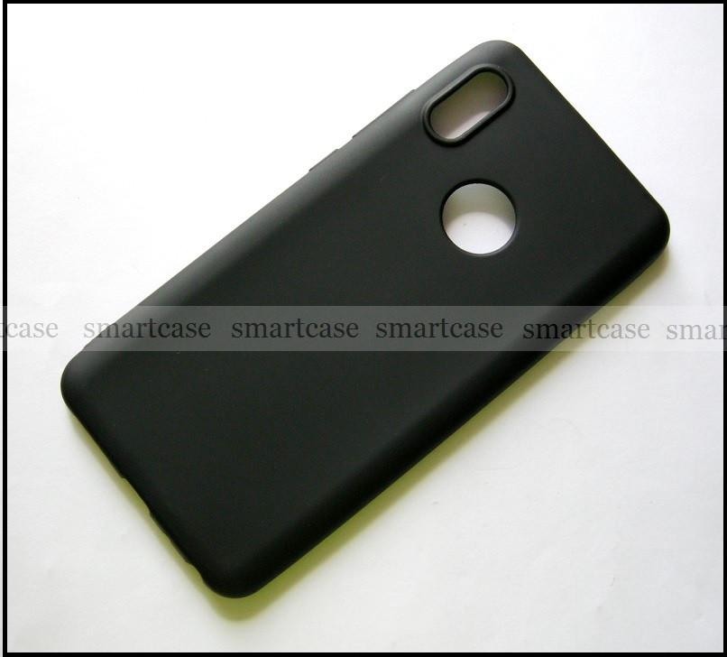 Мягкий не скользкий черный бампер Soft Touch для Xiaomi Redmi Note 5 Pro - фото 4 - id-p744001329