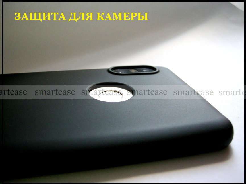 Мягкий не скользкий черный бампер Soft Touch для Xiaomi Redmi Note 5 Pro - фото 5 - id-p744001329