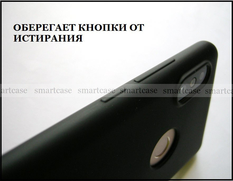 Мягкий не скользкий черный бампер Soft Touch для Xiaomi Redmi Note 5 Pro - фото 6 - id-p744001329