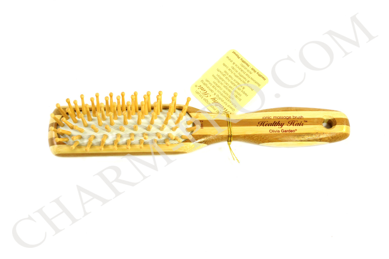 Щітка масажна бамбукова Olivia Garden Healthy Hair Small Rect Massage Brush