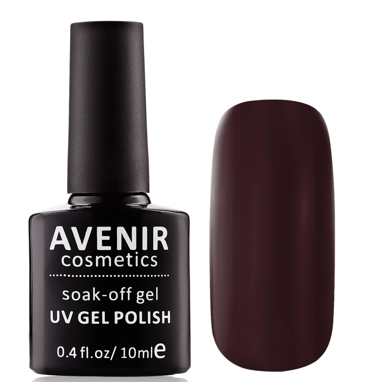 Гель-лак AVENIR Cosmetics №100  Чорна вишня