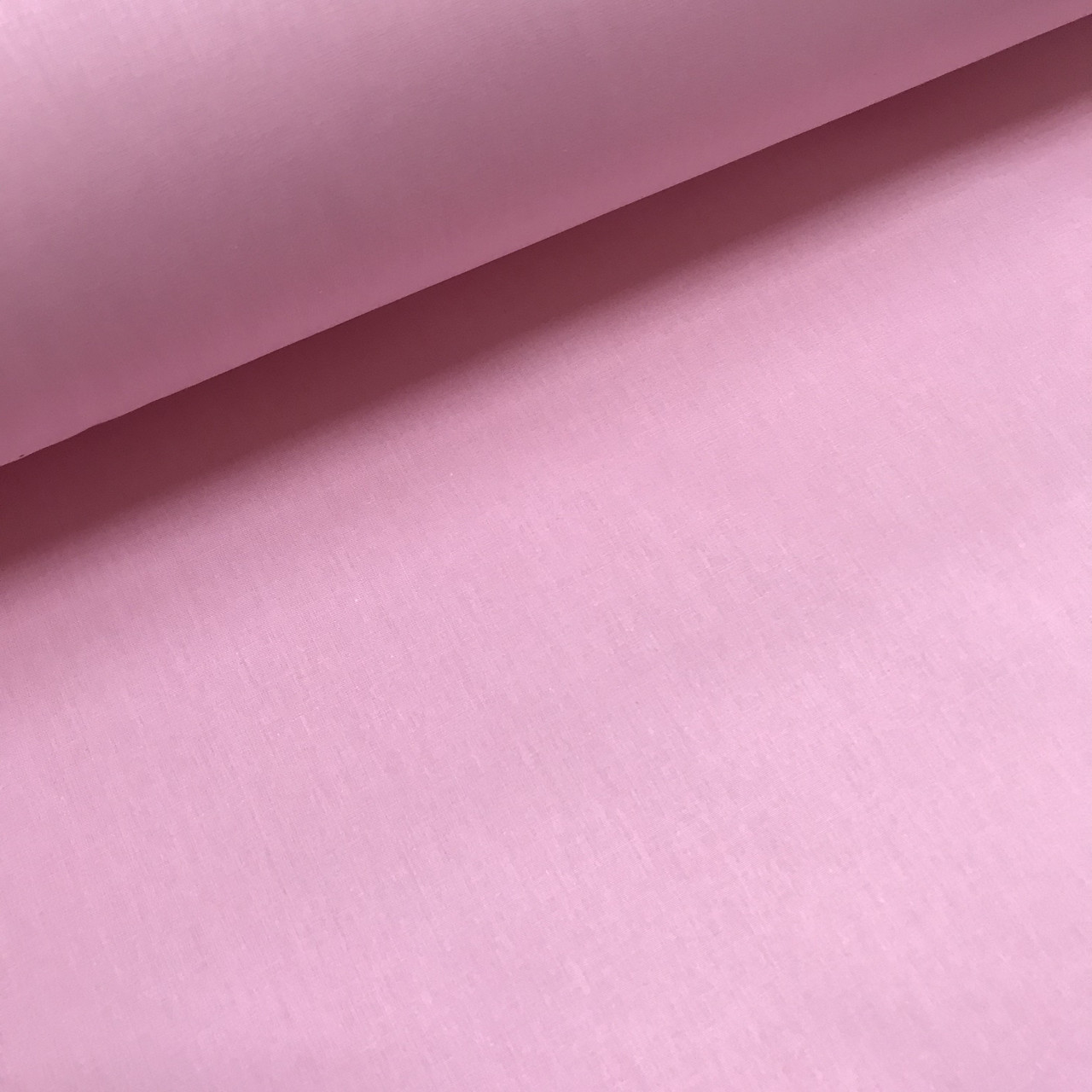 Тканина поплін De Luxe світло-розова однотонна (ТУРЦІЯ шир. 2,4 м)  (P-FR-0033), фото 1