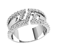Кольцо женское серебряное Блеск