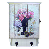 Настінна ключниця з вішалками для одягу