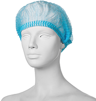 Шапочка гармошка одноразова - з двома гумками розмір - 20 рожева