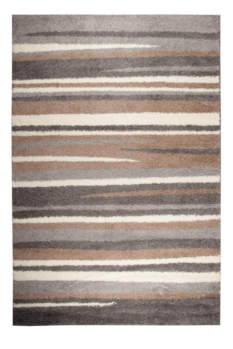 КИЛИМ З ВИСОКИМ ВОРСОМ MISSIPY 9742 ТЕМНО-БЕЖЕВИЙ З СІРИМ, фото 1