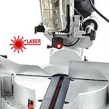 Пила торцювальна, 1800 Вт, 5500 об/хв, кут 0-45°, диск 255мм. INTERTOOL DT-0625, фото 11