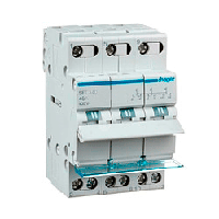 Перемикач I-0-II із загальним виходом зверху, 3-пол., 40А/400В