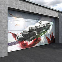 Секційні ворота kruzik 3250x2125 дизайн RSV