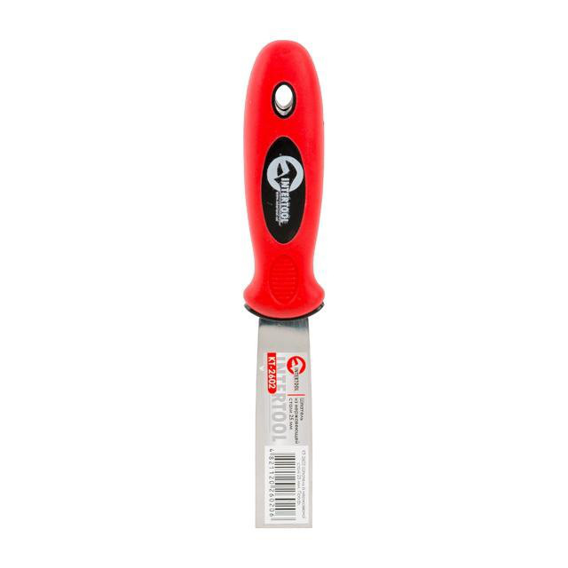 Шпатель з нержавіючої сталі 25мм Проф INTERTOOL KT-2602