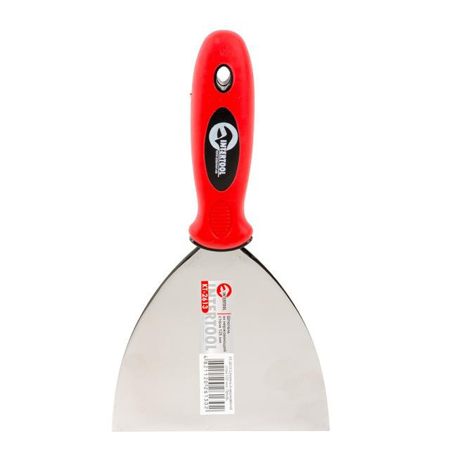 Шпатель з нержавіючої сталі 125мм Проф INTERTOOL KT-2613, фото 1