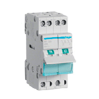 Перемикач I-0-II із загальним виходом зверху, 2-пол., 40А/230В