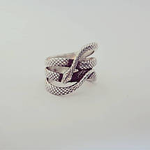 Мудра змія кільце жіноче, срібло 925, золото 585/750., фото 4