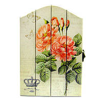 Ключниця дерев'яна на стіну для декору