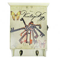 Стильна ключниця з вішалками для одягу на стіну