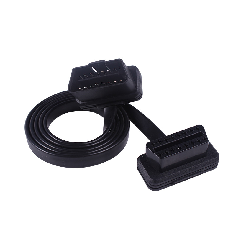 Подовжувач OBD2 16-pin, подовжувальний кабель мама-тато на автосканер ELM327 OBDII