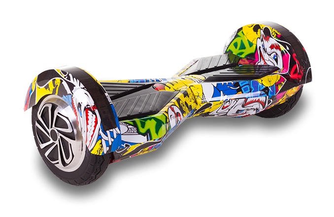 Гироскутер Smart Balance Transformer 8 дюймов (Mobile APP + Balance) - Graffiti, фото 1