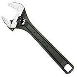 Ключ розвідний 200мм, Cr-V, чорний, фосфатований, з полірованої головкою INTERTOOL XT-0058, фото 2