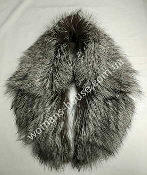 Англійський комір з хутра чорнобурки 90 см.