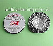 Ізолента ПВХ, довжина 25 метрів, ширина 17 мм, колір - чорний