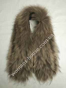 Комір з єнота 72 см. (Подвійний)