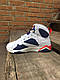 Дитячі кросівки Air Jordan 7 Retro White Blue Red, фото 2