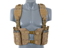 Розвантаження Chest Harness MOLLE на фастексах – COYOTE [8FIELDS]