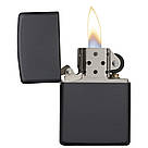 Запальничка Zippo 218 BLACK MATTE Чорна матова 218, фото 3