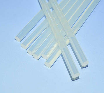 Клей до клеяркі d7mm напівпрозорий L=200 12-0270 (кг~120шт)