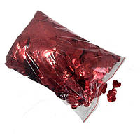 Конфетти "Сердца" фольгированные красные 1 кг