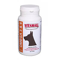 Витамолл (VitamAll) кормовая добавка для улучшения шерсти Омега-3 и Омега-6 кислотами для собак 65 табл./130 г