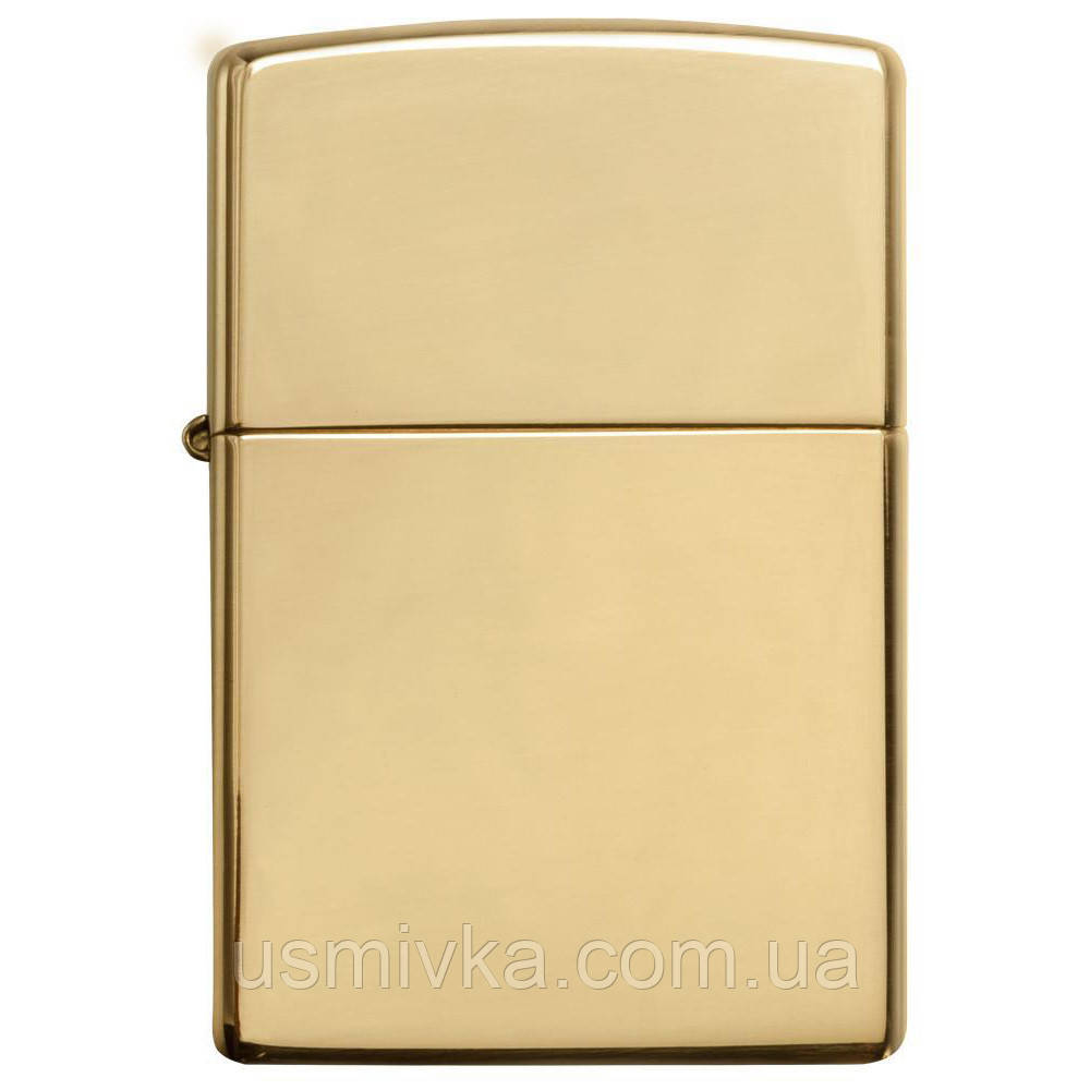 Запальничка Zippo 169 High Polish Brass Armor жовта 169