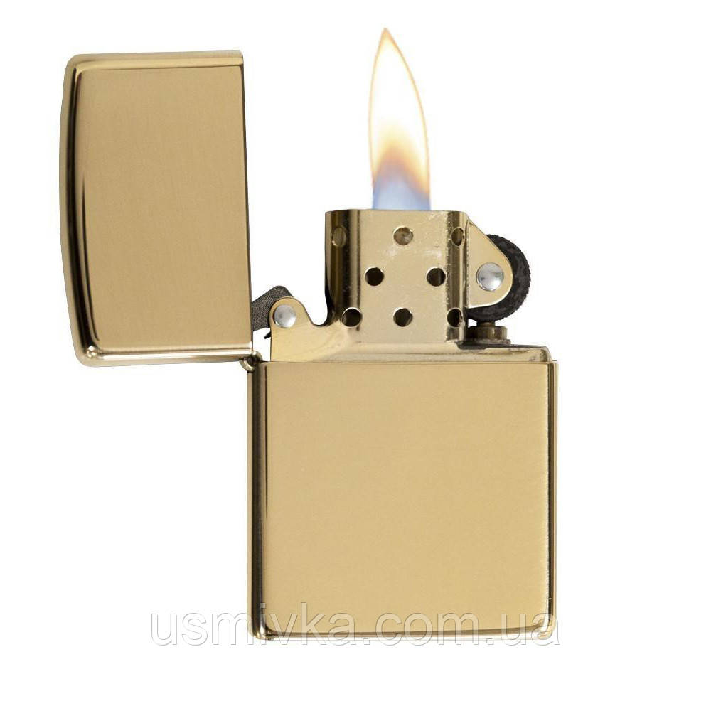 Зажигалка Zippo 169 High Polish Brass Armor желтая 169 - фото 2 - id-p323933706