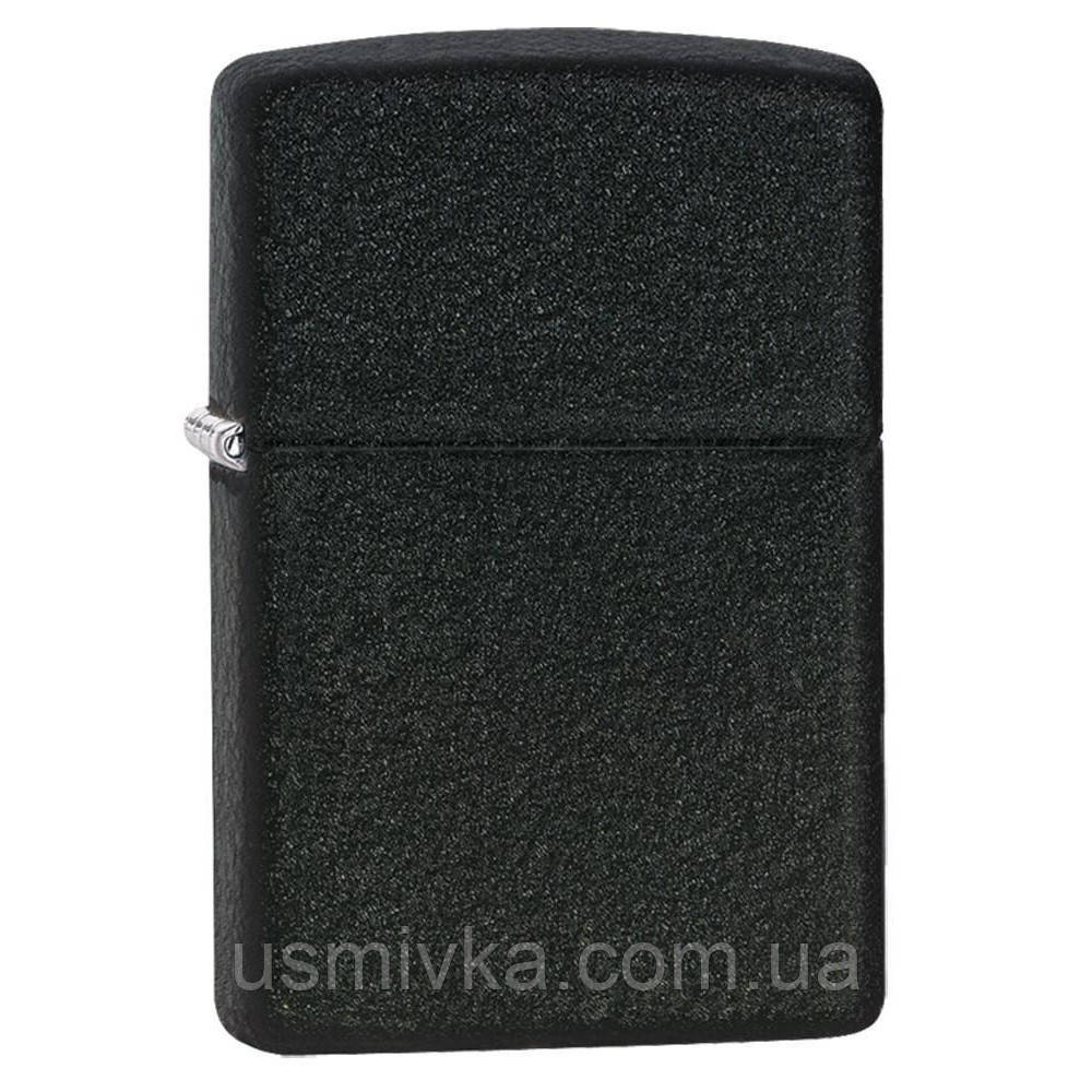 Запальничка бензинова Zippo 236 Crackle Black (чорний паутинчатый малюнок)., фото 1