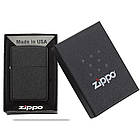 Запальничка бензинова Zippo 236 Crackle Black (чорний паутинчатый малюнок)., фото 5