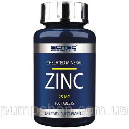 Цинк Scitec Nutrition Zinc 25 мг 100 капс., фото 2