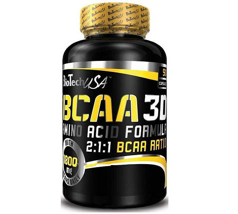 Амінокислоти BioTech USA BCAA 3D 180 капс., фото 1