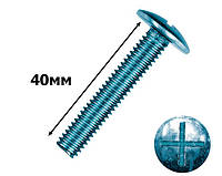 Винт мебельный 6х40 мм. (200шт.)