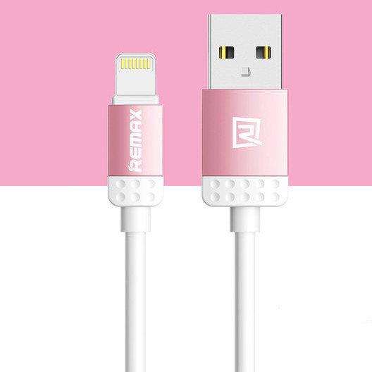 Kабель USB to Lightning Remax Lovely RC-010i 1m Pink