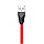 USB кабель Remax Aliens RC-030i Lightning, 1m black-red, фото 2