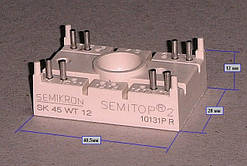 SK45WT12 Модуль Semitop 2 (два однофазних АС-ключ)