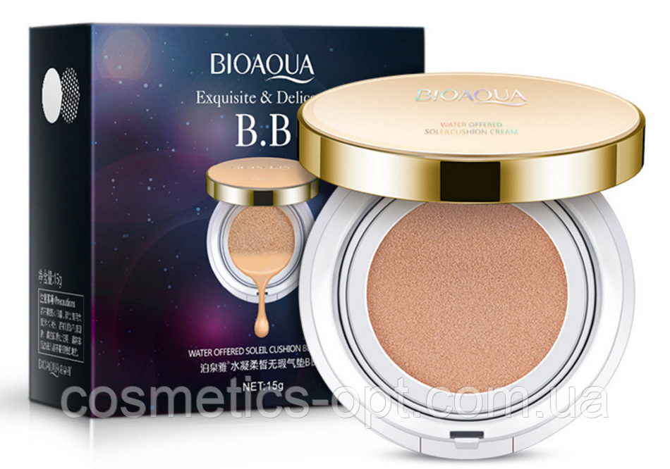 BB кушон BIOAQUA Exquisite and Delicate BB Cushion