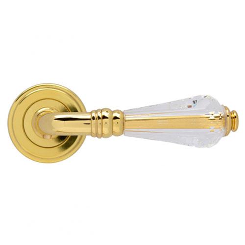 Ручка MARIANI CRYSTAL CY OLV swarovski латунь полірована з накладками під замок