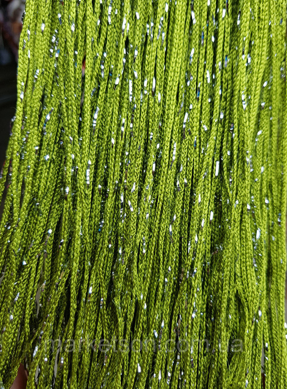 Штори нитки кисея веселка, дощ, локшина з люрексом