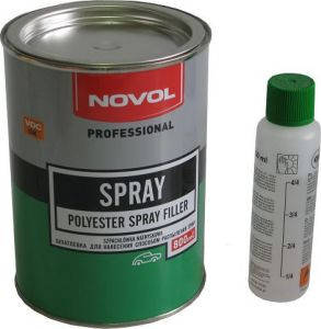 Шпаклівка що розпорошується Novol "SPRAY" 0,80 л, фото 1