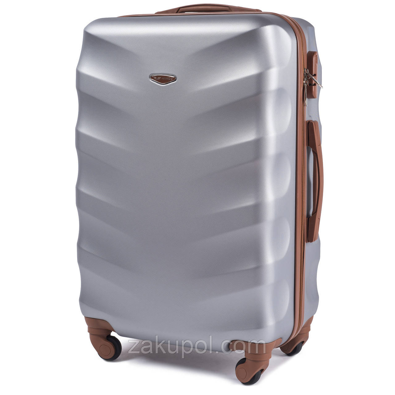 Чемодан WINGS 402 Exlusive, мини Серебристый: продажа, цена в Львовской ...