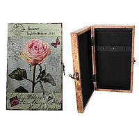 Дерев'яна ключниця Троянди настінна