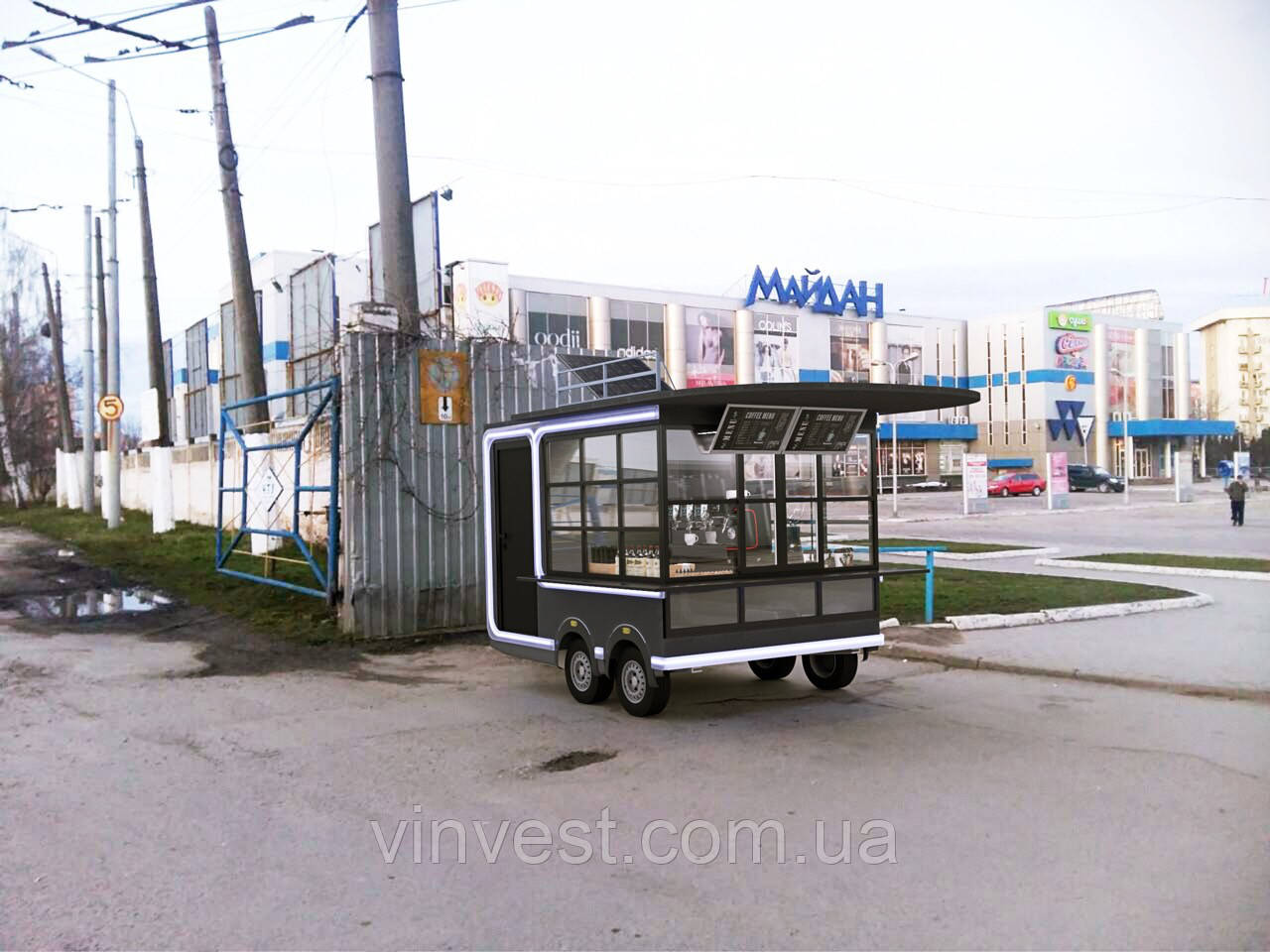 Торговый прицеп 3x2 м - фото 3 - id-p744493465